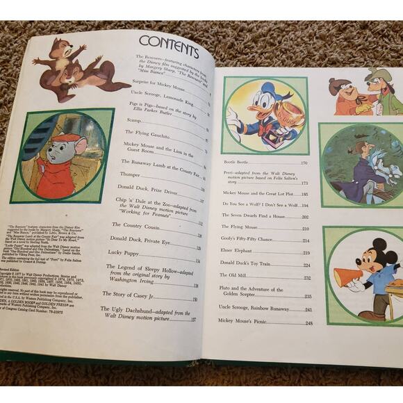 Vintage 1970s Walt Disney Fun Favorites Illustrations Golden Press Childrens - Picture 3 of 12